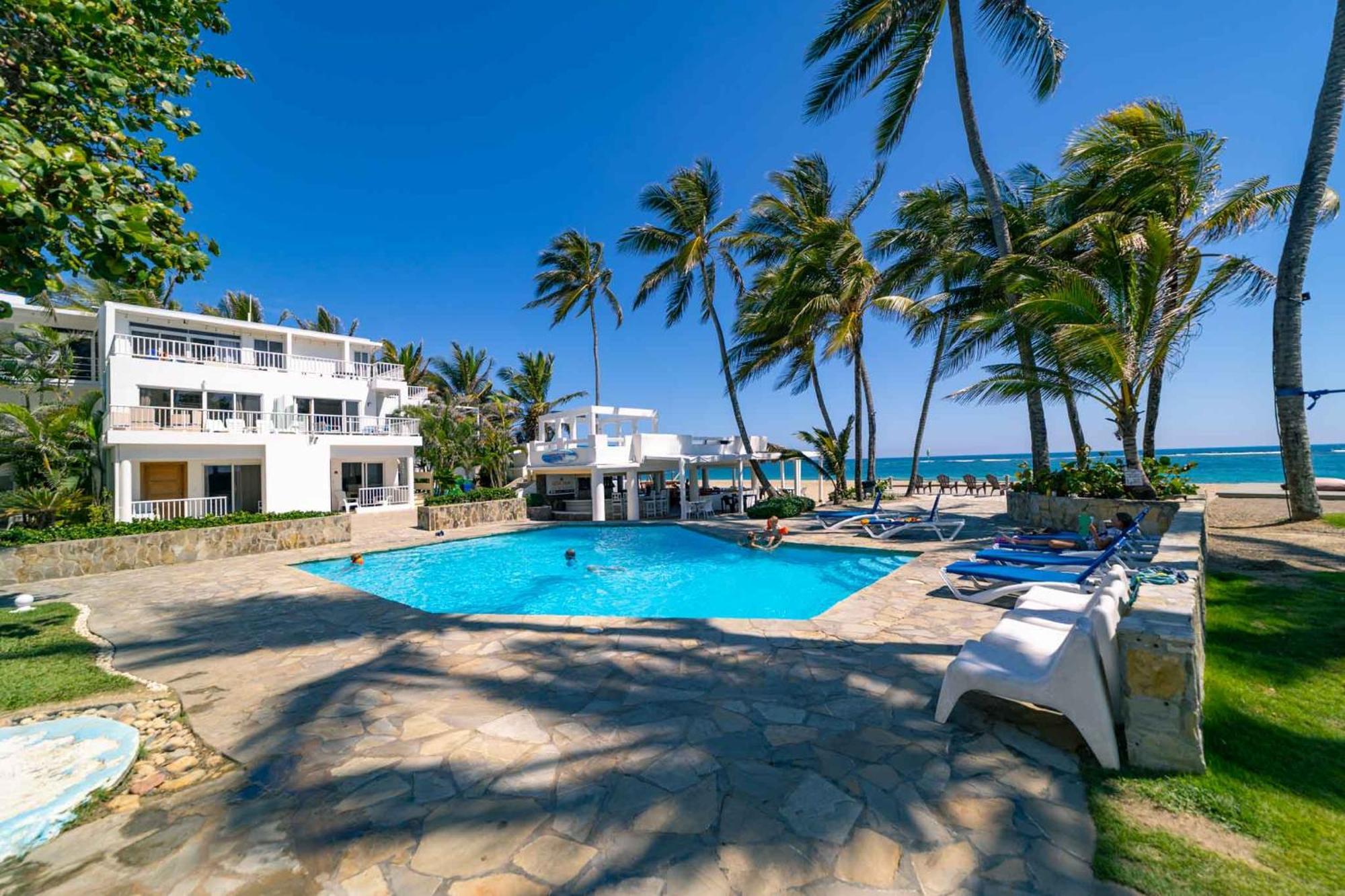 Kite Beach Oceanfront 1St Row Two Bedrooms And Patio Cabarete Exterior foto